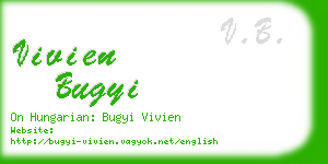 vivien bugyi business card
